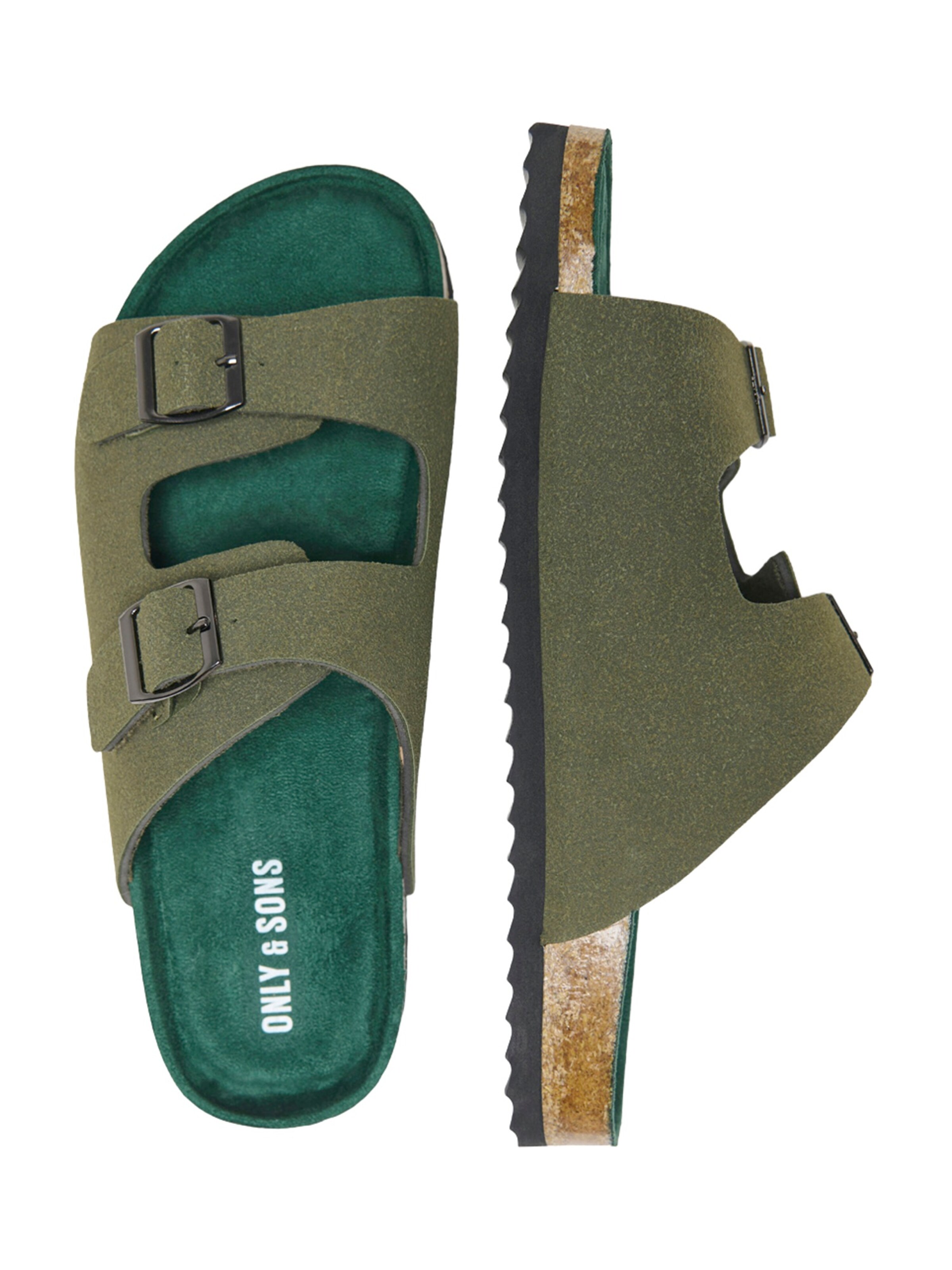 Saboți 'ONSSIMON' de la Only & Sons pe verde