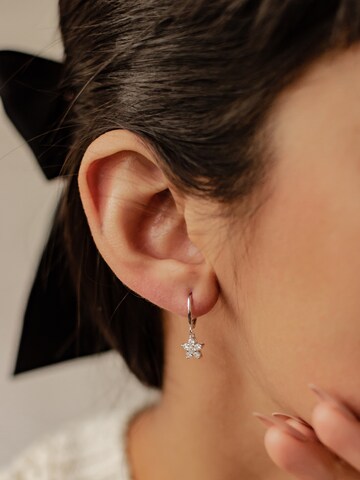 Hey Happiness Earrings 'Floweret' in Silver