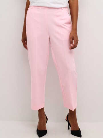 Loosefit Pantalon à plis 'Sakura' Kaffe en rose : devant