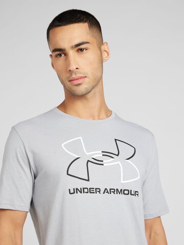 pilka UNDER ARMOUR Sportiniai marškinėliai 'FOUNDATION'