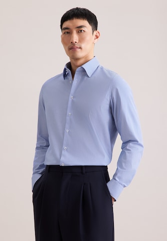 Fit confort Chemise business 'Schwarze Rose' SEIDENSTICKER en bleu