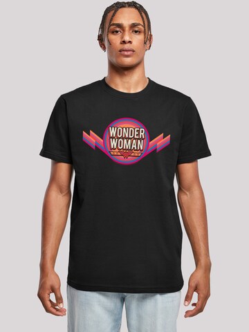 F4NT4STIC Shirt 'DC Comics Wonder Woman' in Zwart: voorkant