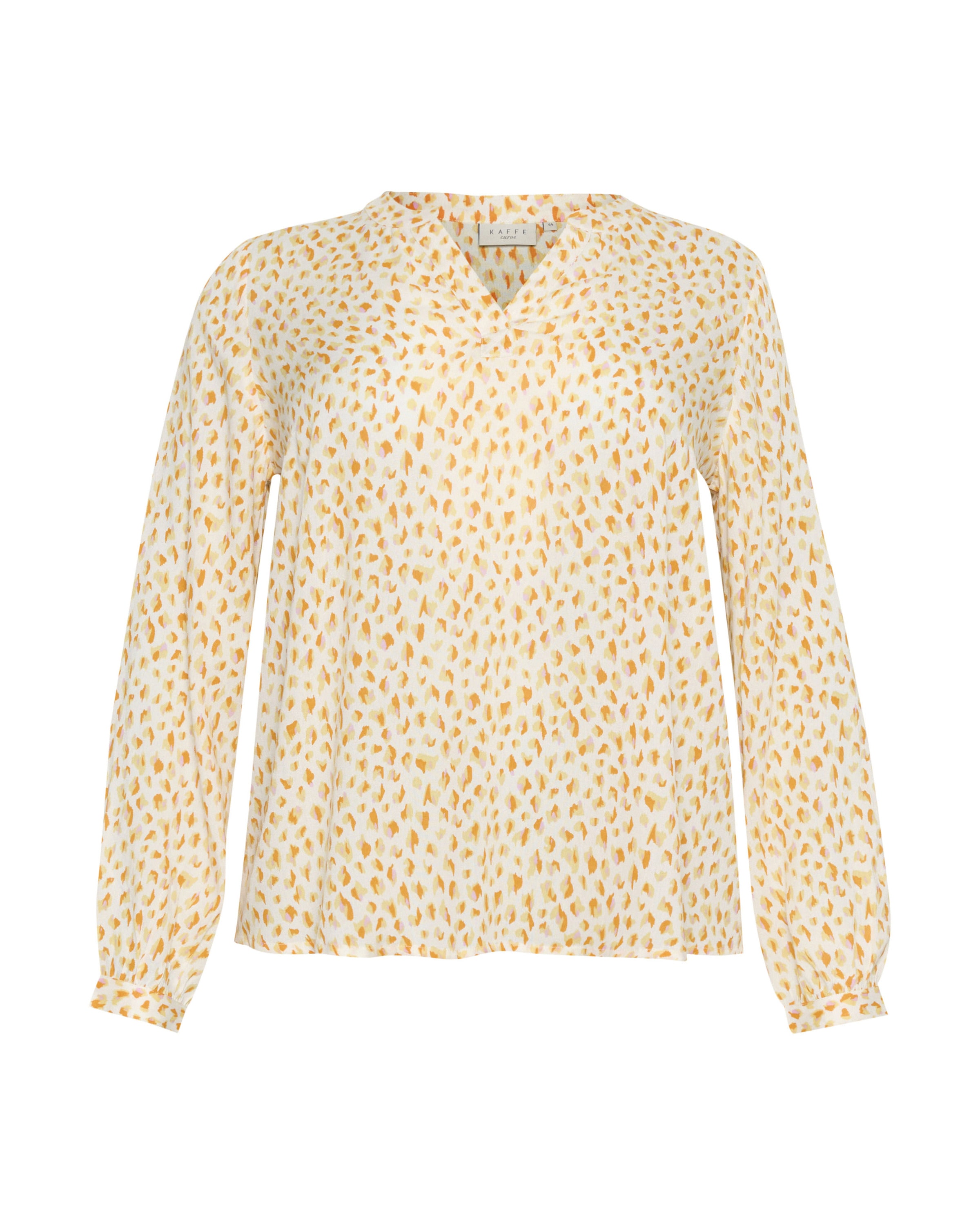 bēšs KAFFE CURVE Blūze 'Jalu': no priekšpuses