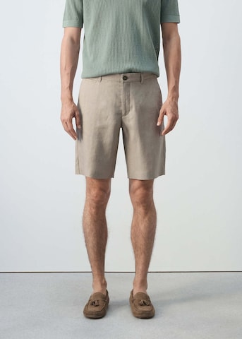 MANGO MAN Regular Chino Pants 'Carp' in Beige