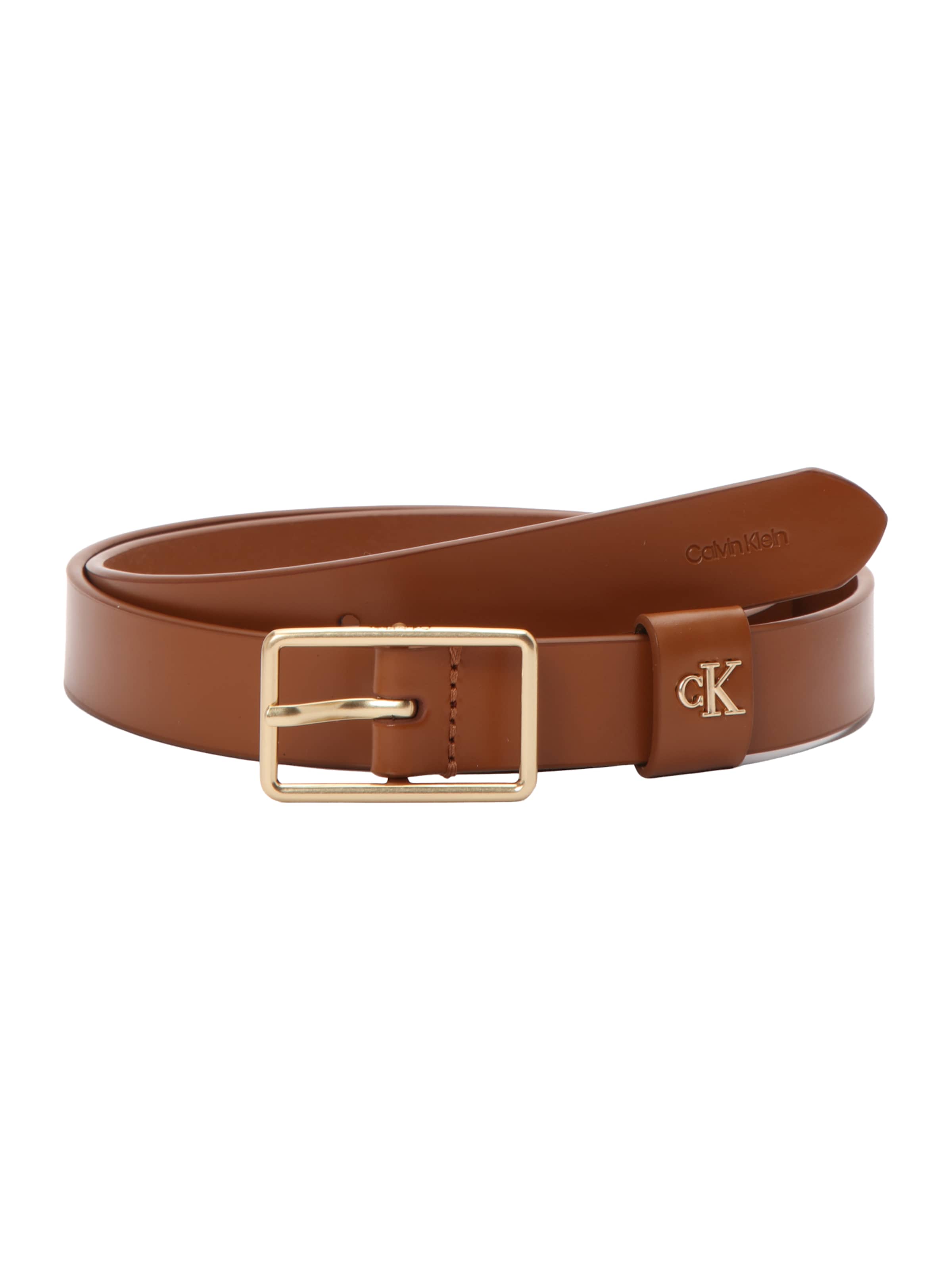 Ceinture Calvin Klein en marron : devant