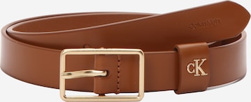 Ceinture Calvin Klein en marron : devant