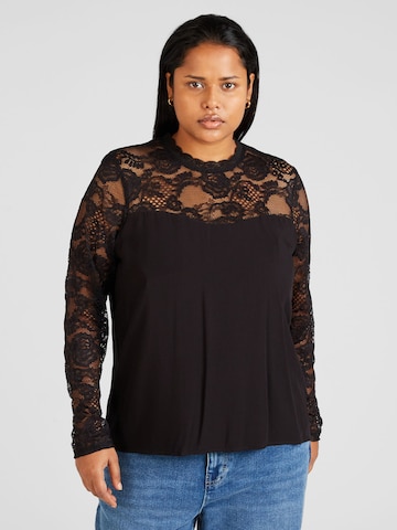 Camicia da donna 'RUSK' di Vero Moda Curve in nero: frontale