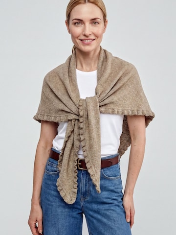 CODELLO Shawl in Beige: front