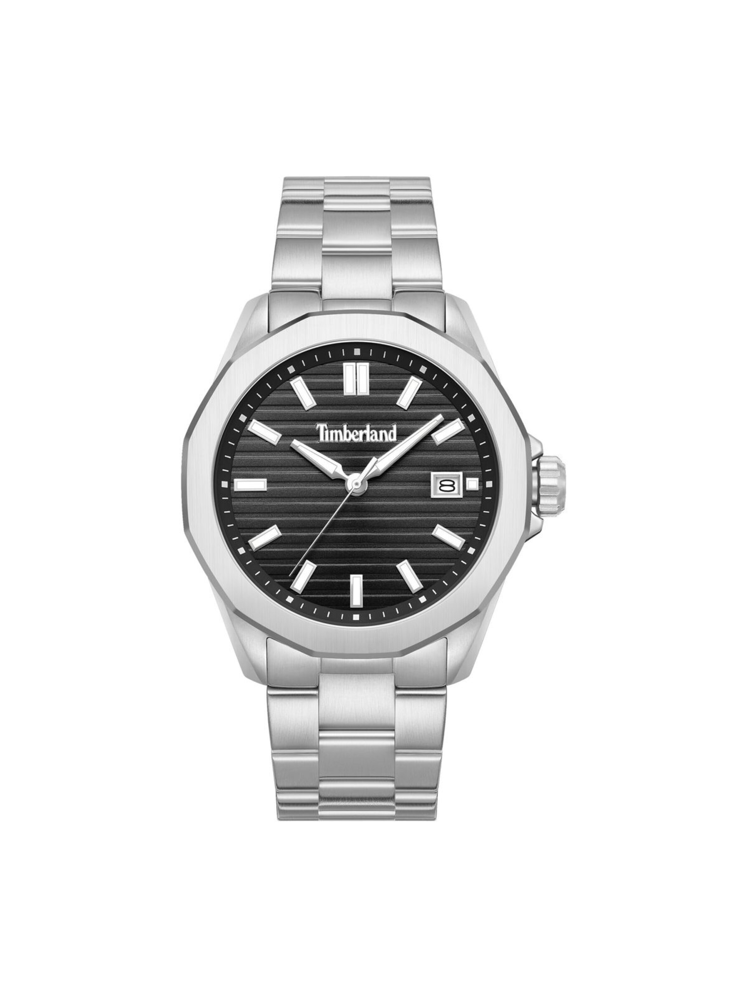 TIMBERLAND Analoog horloge 'Date watch Bretton Woods' in Zilver: voorkant
