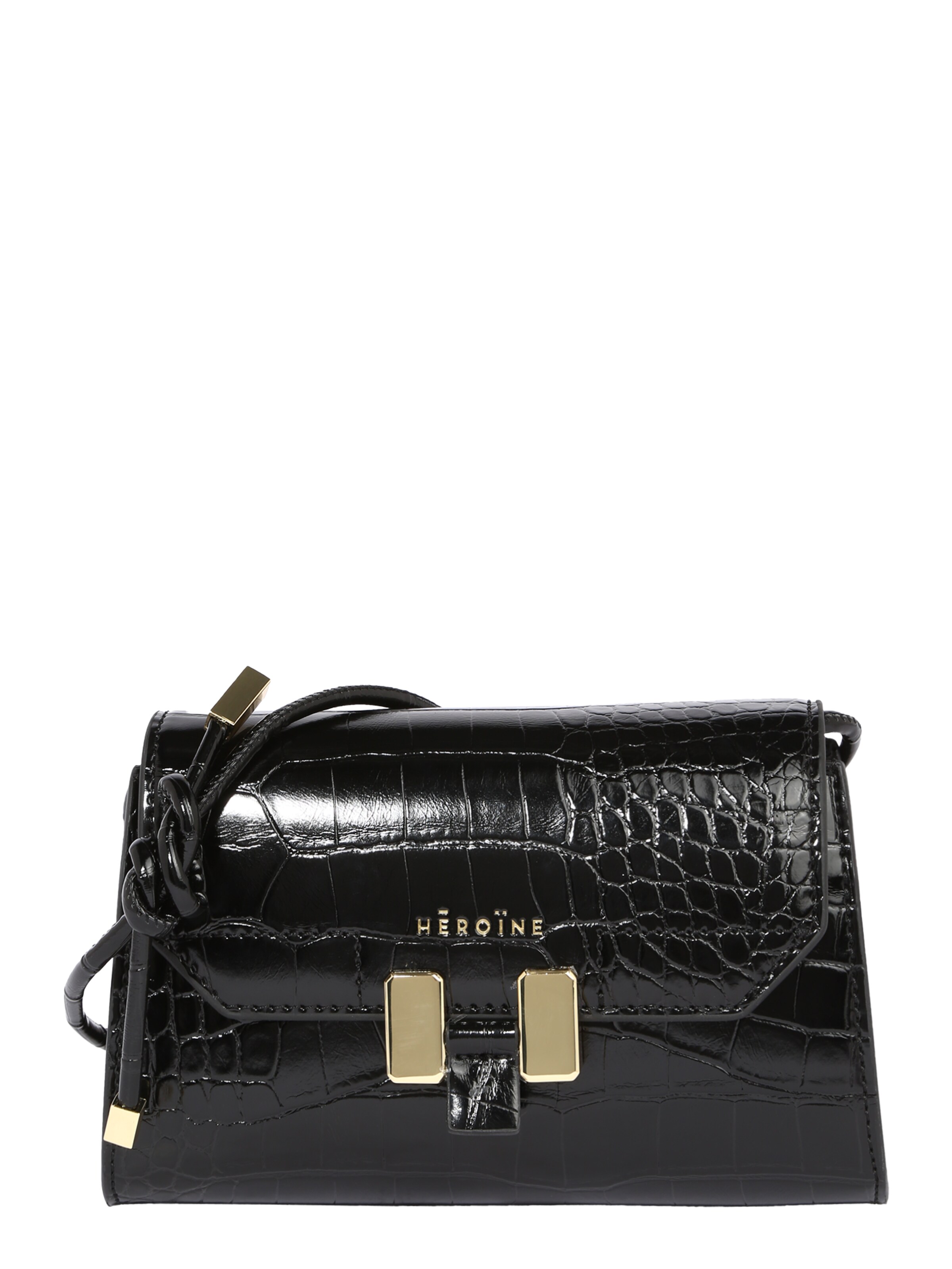 Maison Hēroïne - Bolso de hombro en negro: frente