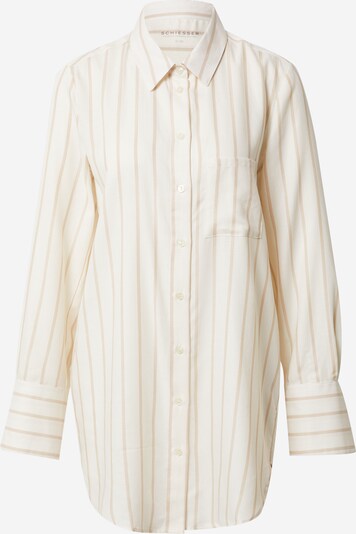 SCHIESSER Pajama Shirt in Dark beige / Off white, Item view