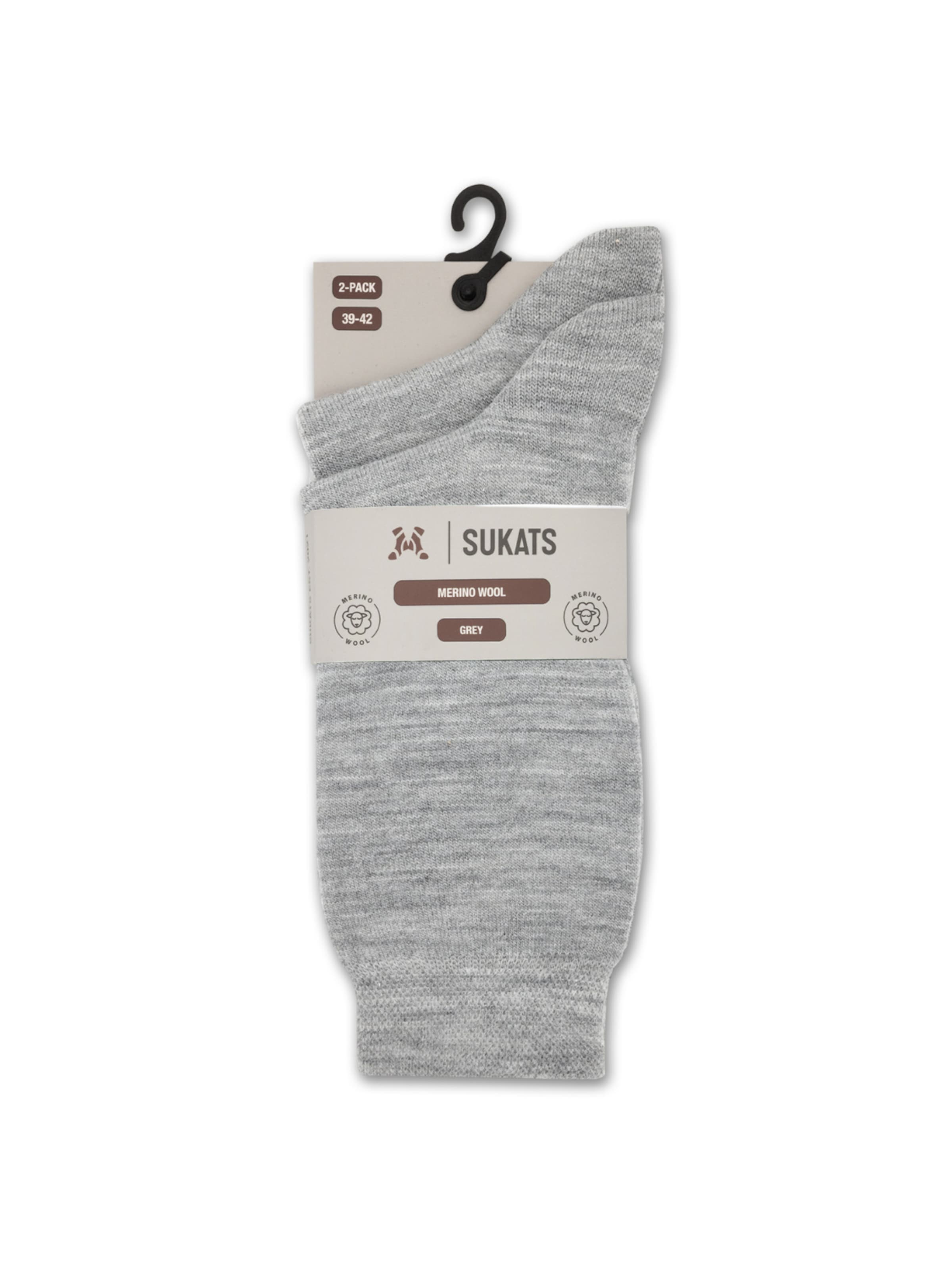 Sukats Socks 'Merino Wol Sokken' in Grey