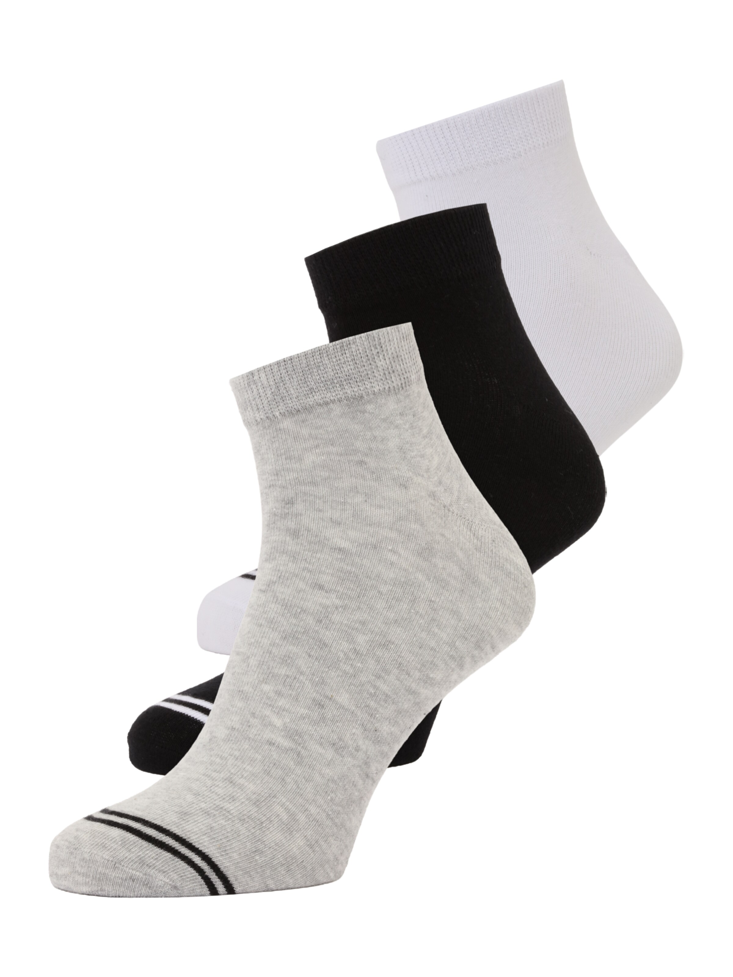 Pepe Jeans Chaussettes en greige / noir / blanc, Vue avec produit