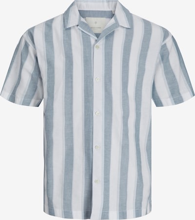 JACK & JONES Button Up Shirt 'Summer' in Dusty blue / Light blue / White, Item view