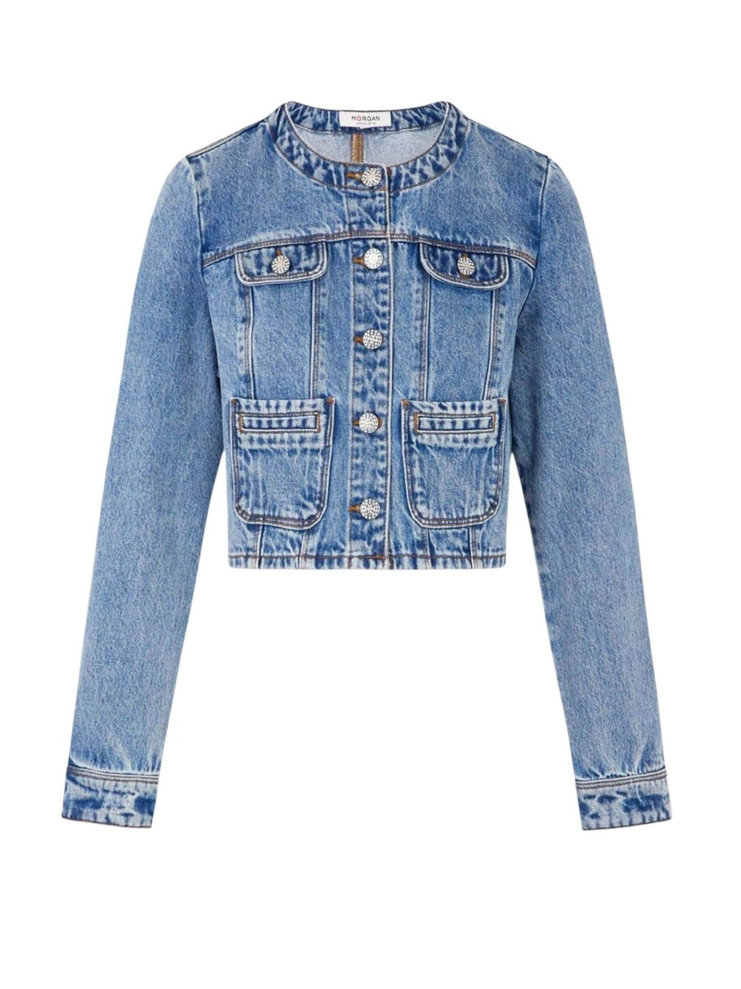 Morgan De Toi Tussenjas '251-VCHARME' in Blauw: voorkant