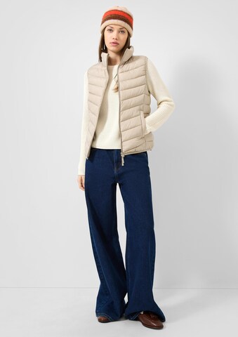 QS Weste in Beige: Vorderseite