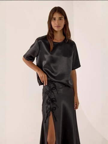 Chemisier Hiccup en noir : devant