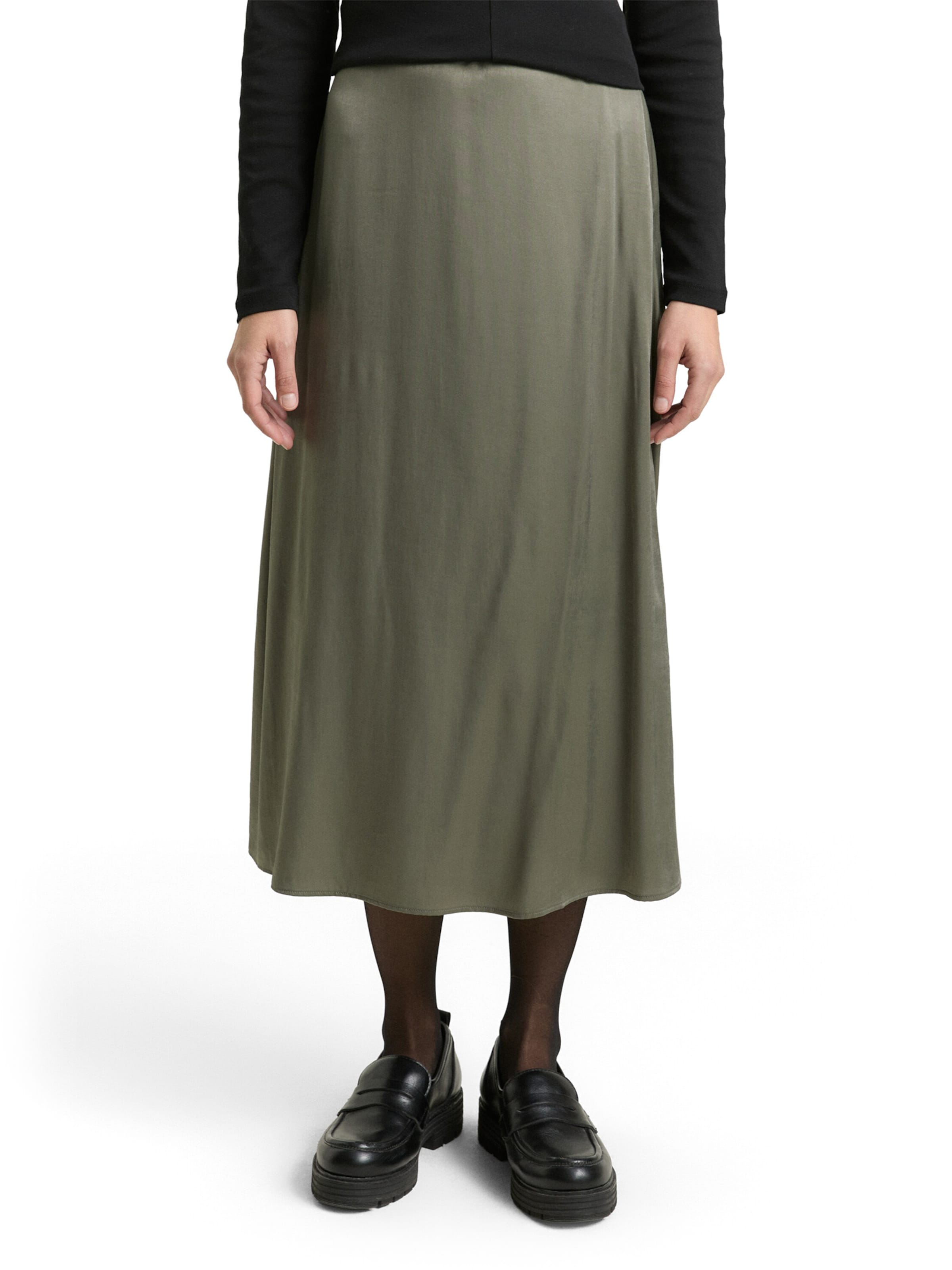 TOM TAILOR Φούστα σε πράσινο: μπροστά