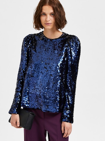 SELECTED FEMME Blouse 'Jada' in Blauw: voorkant