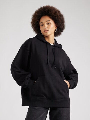 Felpa 'Essence' di WEEKDAY in nero: frontale