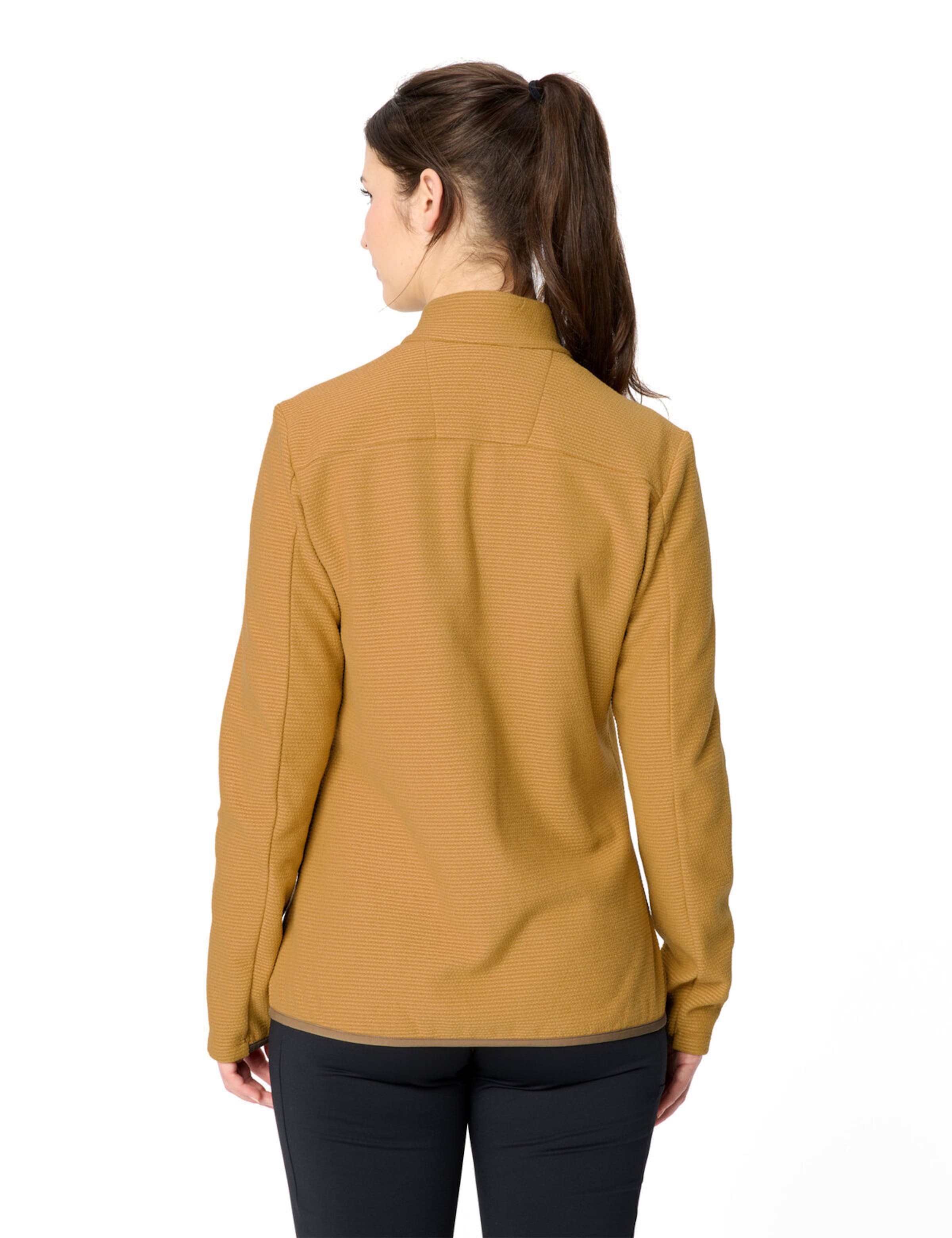 VAUDE Functionele fleece jas 'Strathcona' in Bruin