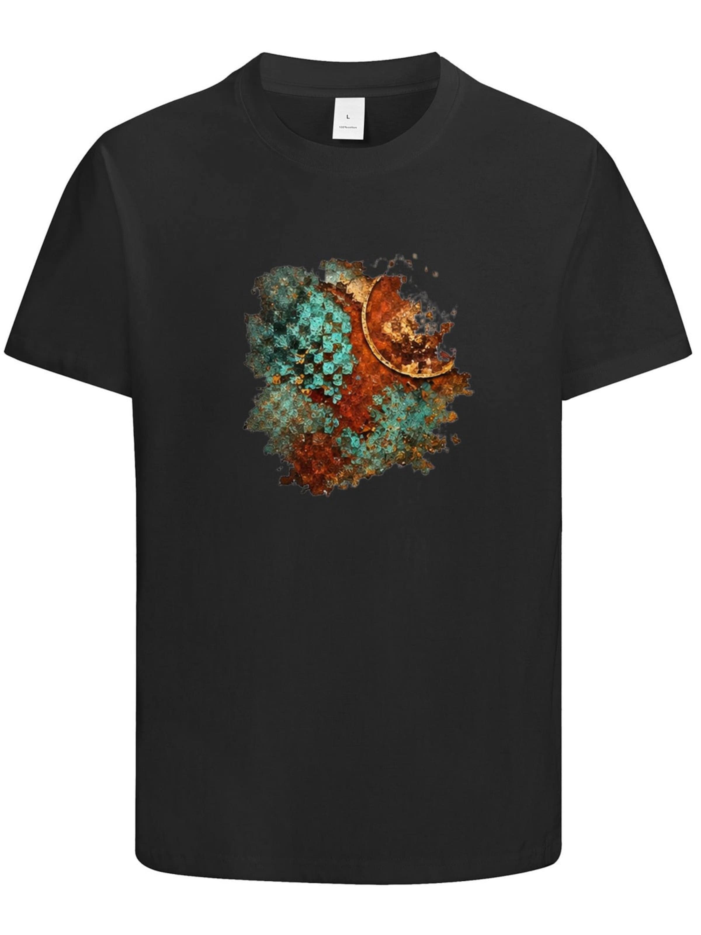 HUSKSWARE Shirt 'Grafik'‌‌‌‌‌‌‌ in Schwarz: Vorderseite