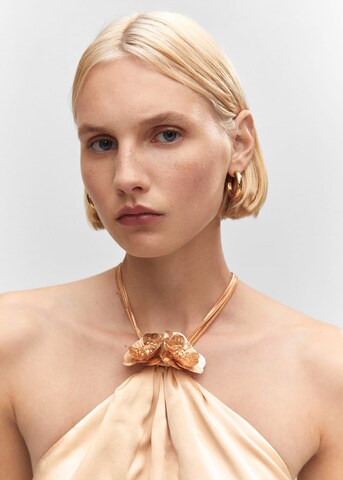 MANGO Top 'Flor' in Beige