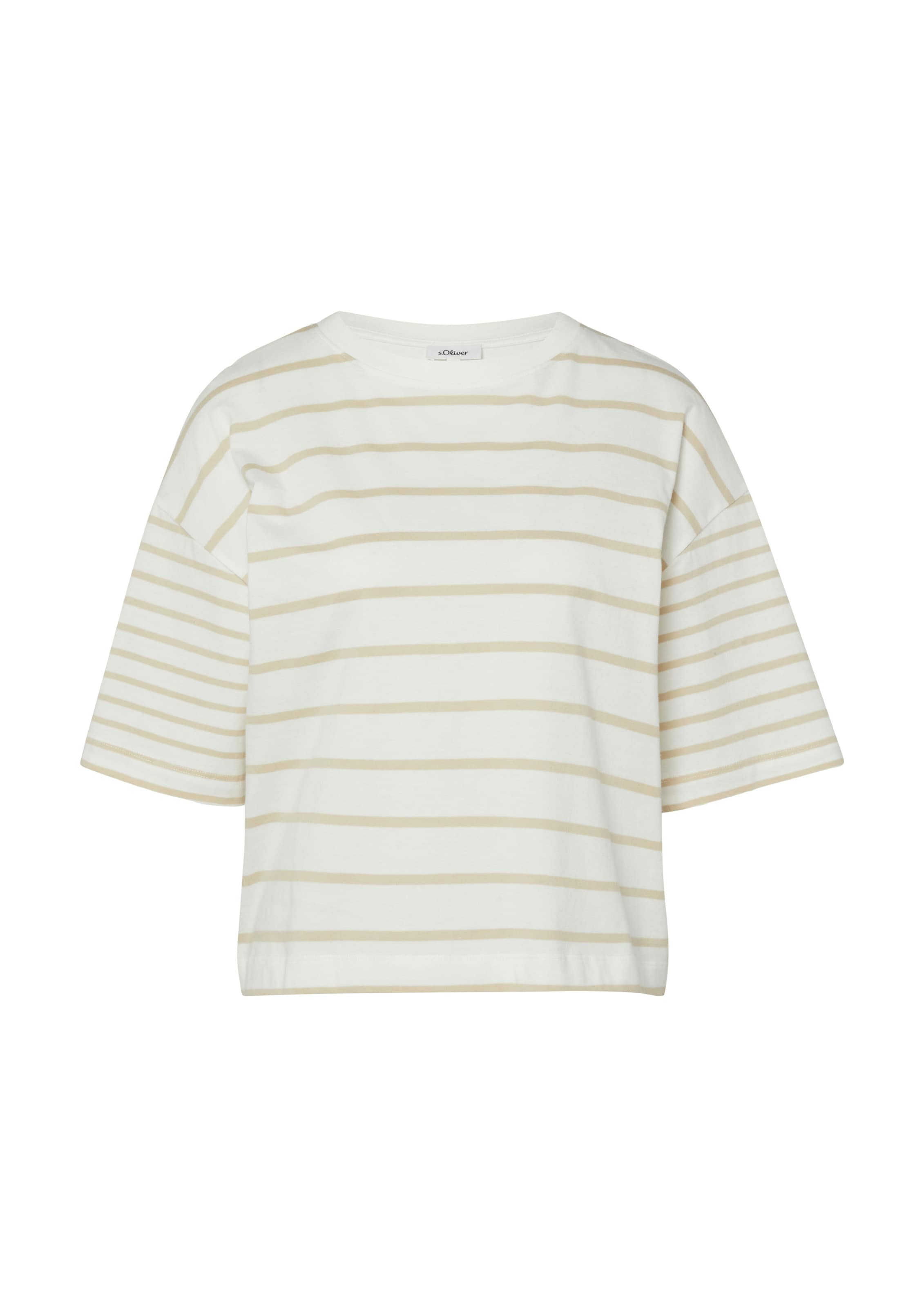 Tricou de la s.Oliver pe bej: față