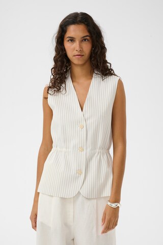 SOAKED IN LUXURY Bodywarmer in Wit: voorkant