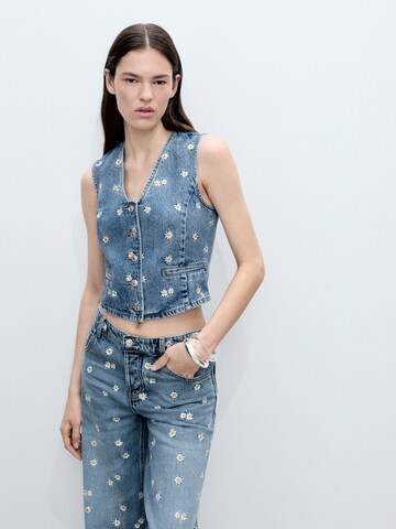MANGO Vest 'MASSY' in Blue: front