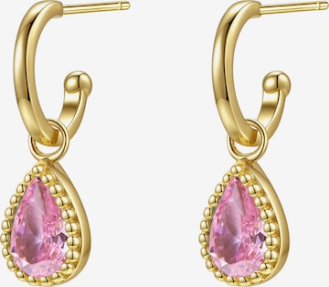 Hey Happiness - Pendientes 'October Birthstone' en oro: frente