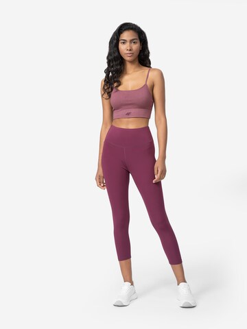 4F Skinny Športne hlače | vijolična barva