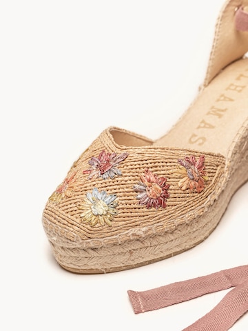 Alhamas - Sandalias 'Alpargata Cuña 8 cm' en rosa