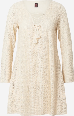 Stefanel Knitted dress in Beige: front