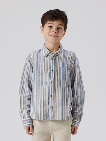 NAME IT - Regular Fit Camisa 'NKMFIDE' em castanho: frente