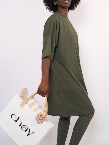 Chay T-shirt Sportbadpak in Groen