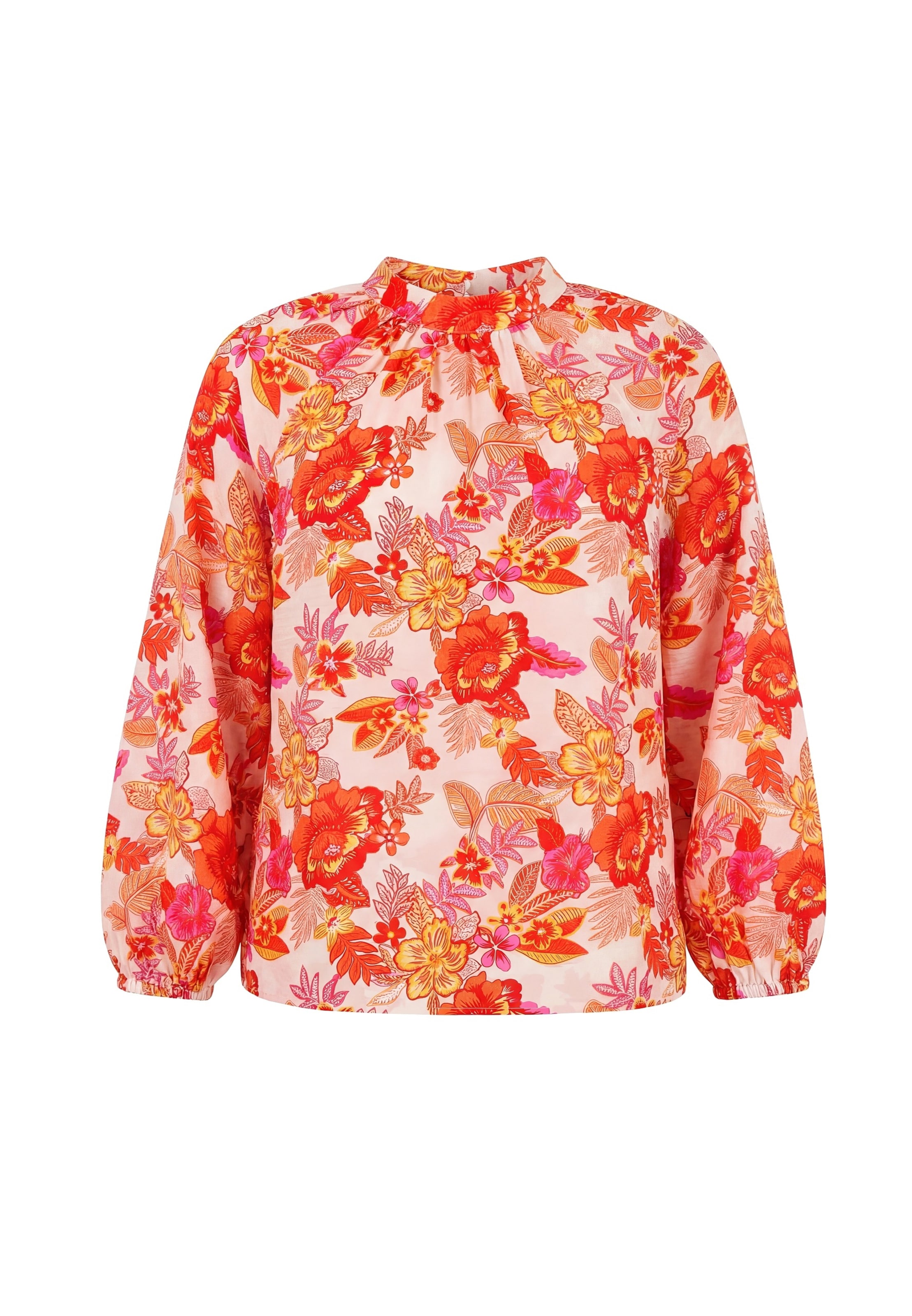 Usha Blusa en L en naranja / rosa / rojo sangre, Vista del producto