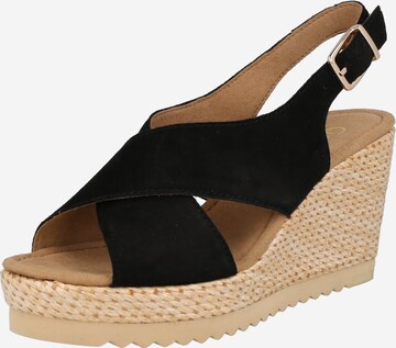 GABOR - Sandalias en negro: frente