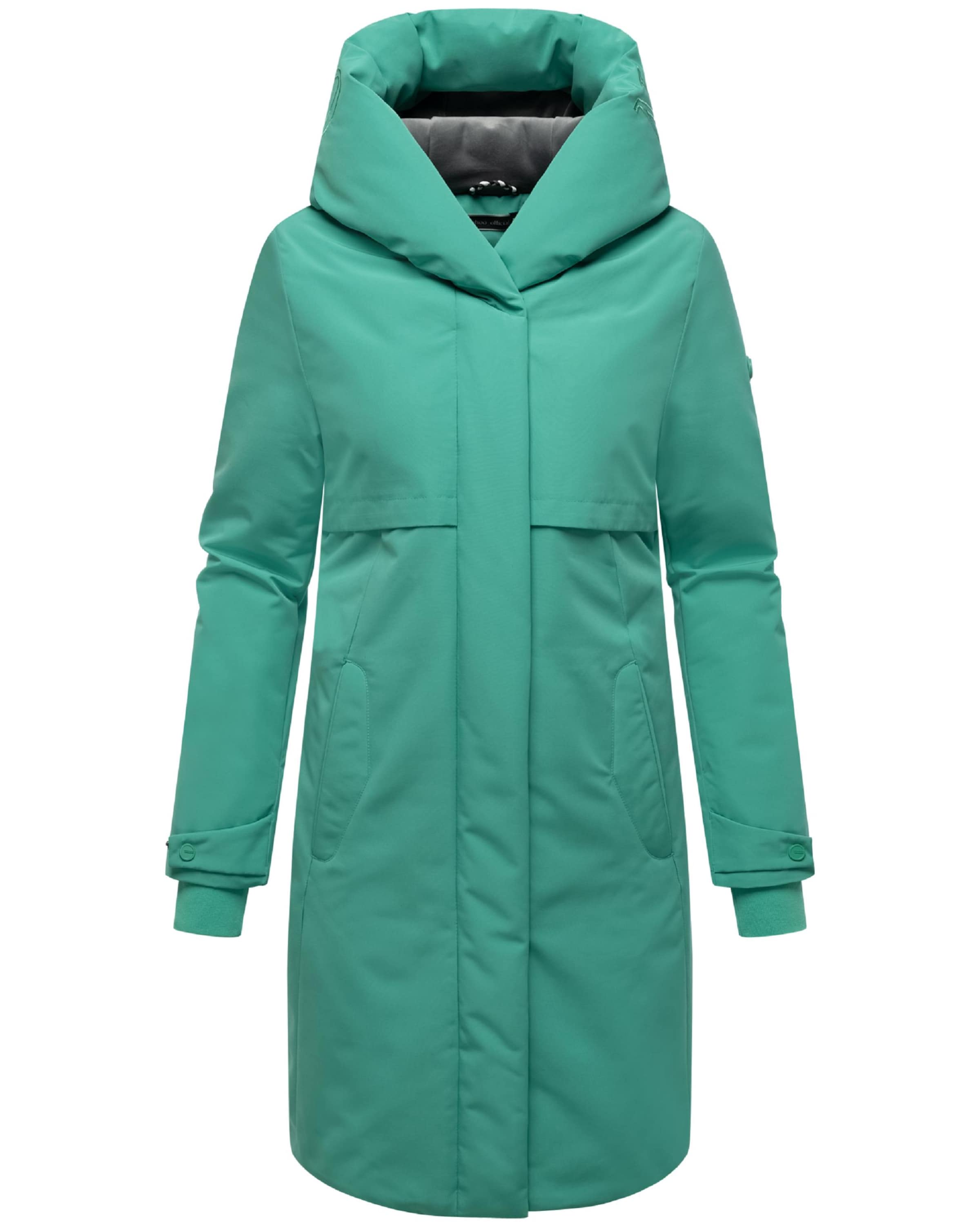 NAVAHOO Zimný kabát 'Domingaa 14' - Zelená: predná strana