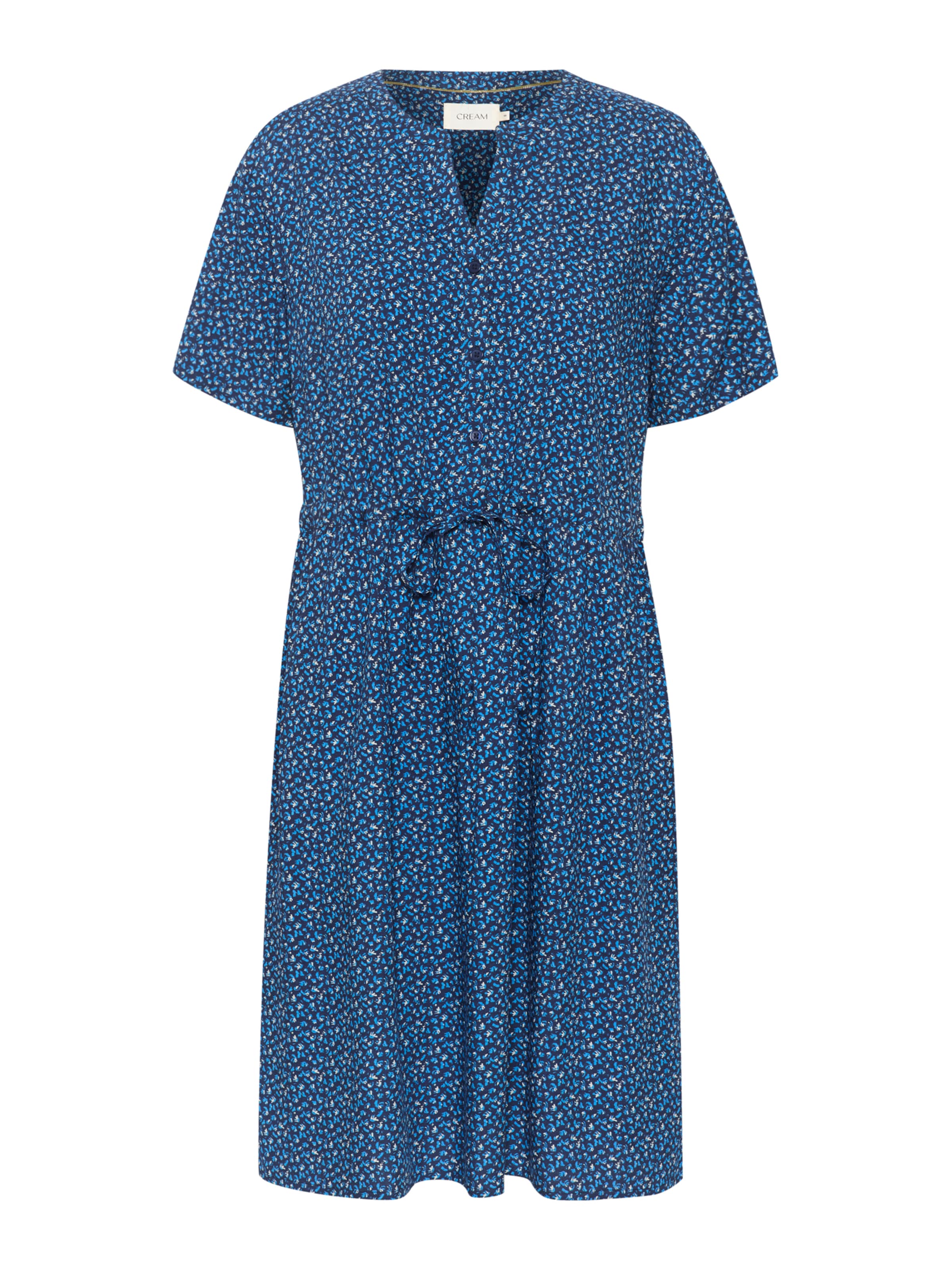 Cream Kjole 'Tiah' i blå: forside