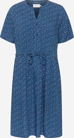 Cream Shirt Dress 'Tiah' in Blue: front