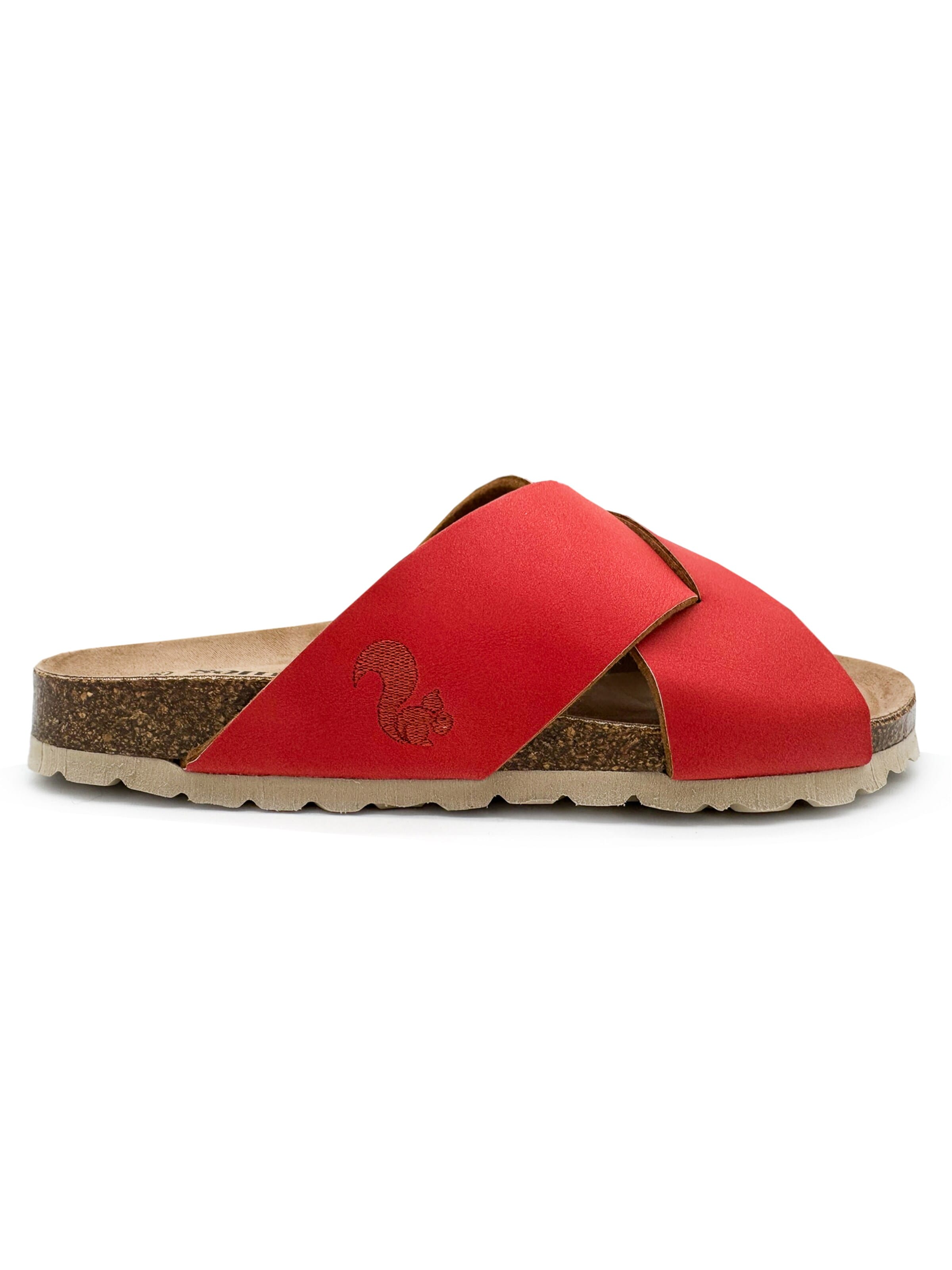 thies Mules 'Mule 'thies 1856 ® Eco Bio Cross Sandal' in Orange: front