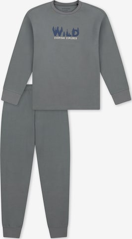 Pyjama ' Nightwear ' SCHIESSER en gris : devant