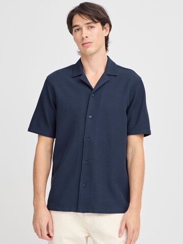 Casual Friday Comfort fit Overhemd ' CFARCHER knitted ' in Blauw