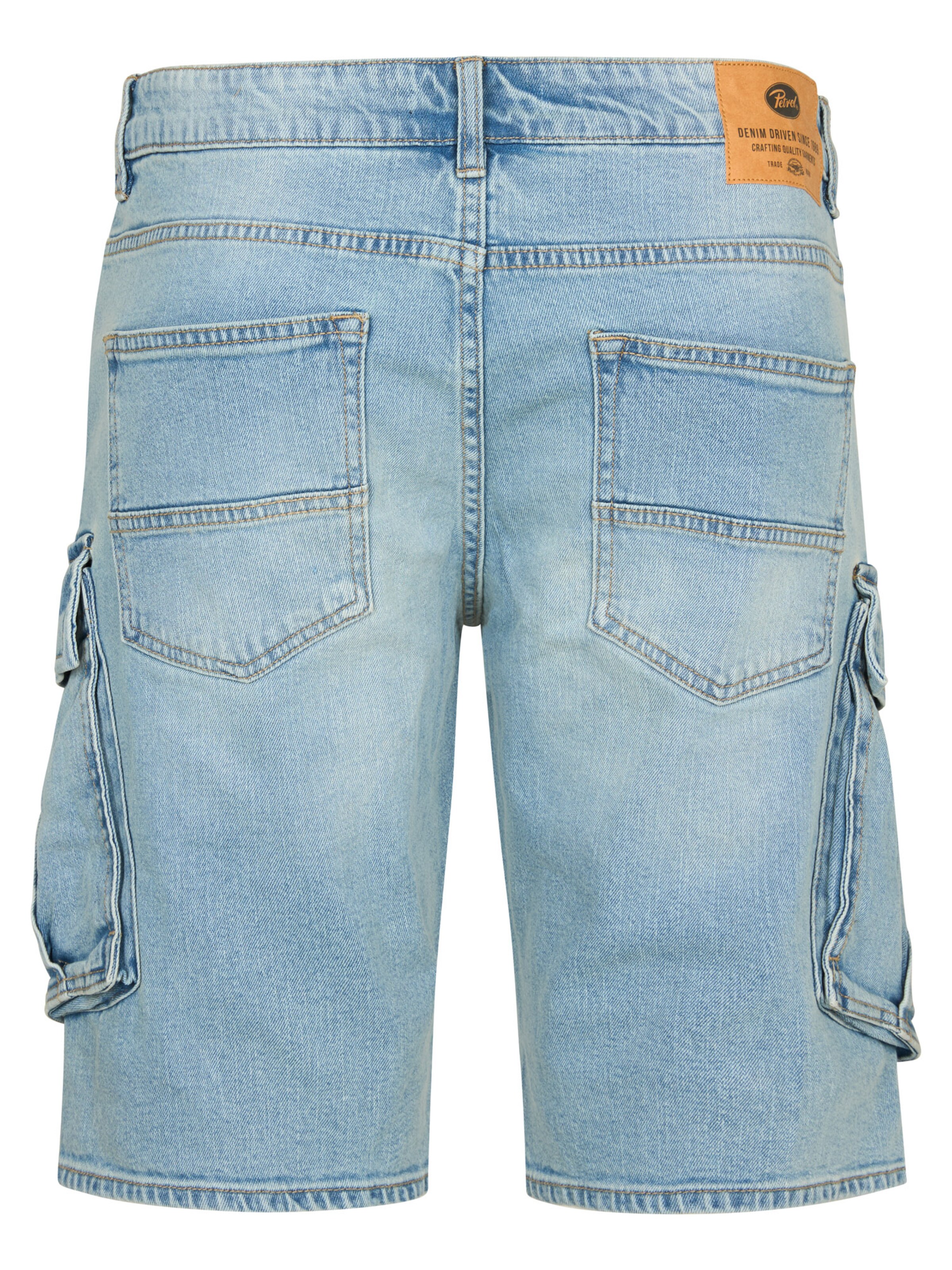 Petrol Industries - regular Pantalón vaquero cargo en azul