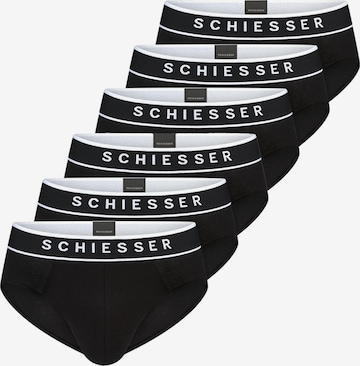 SCHIESSER Slip '95/5 Cotton' in Zwart: voorkant