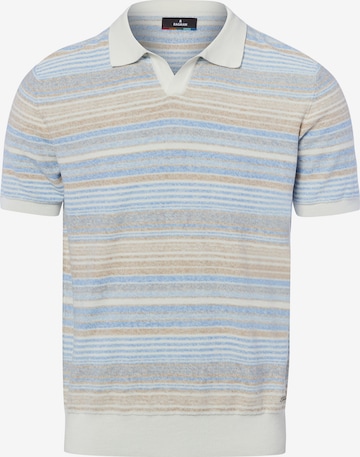 Ragman Strick-Poloshirt in Blau: Vorderseite