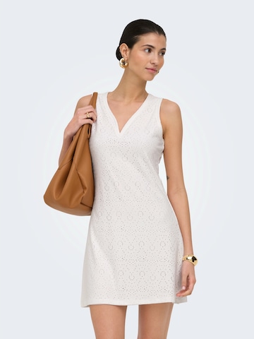 ONLY Letné šaty 'ONLSMILLA' - Biela: predná strana