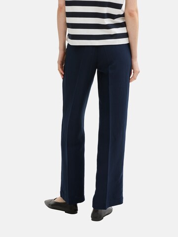 Loosefit Pantalon à plis 'LEA' TOM TAILOR en bleu