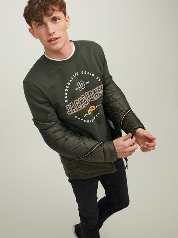 JACK & JONES Sweatshirt 'STAMP' in Green